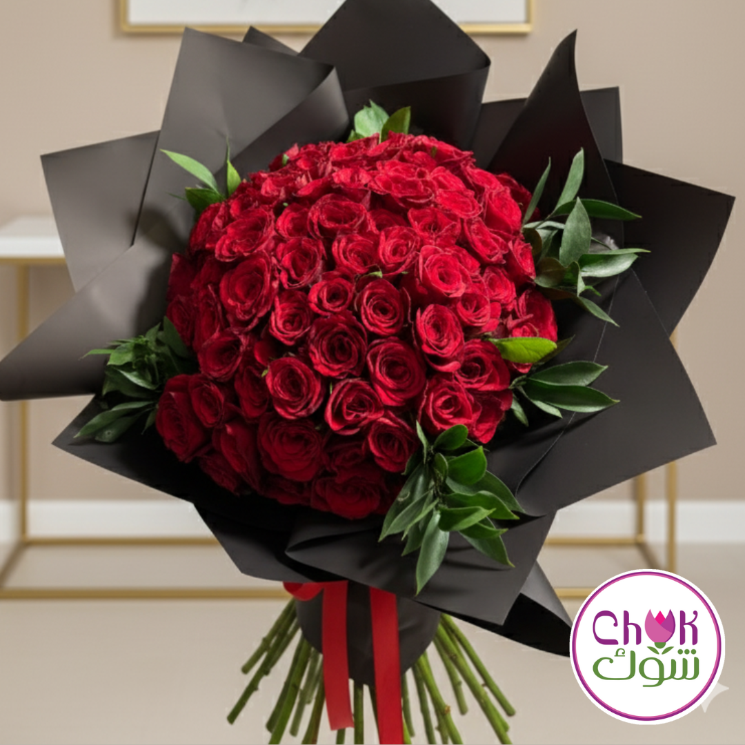 80 Red Roses – Chok Flower Boutique