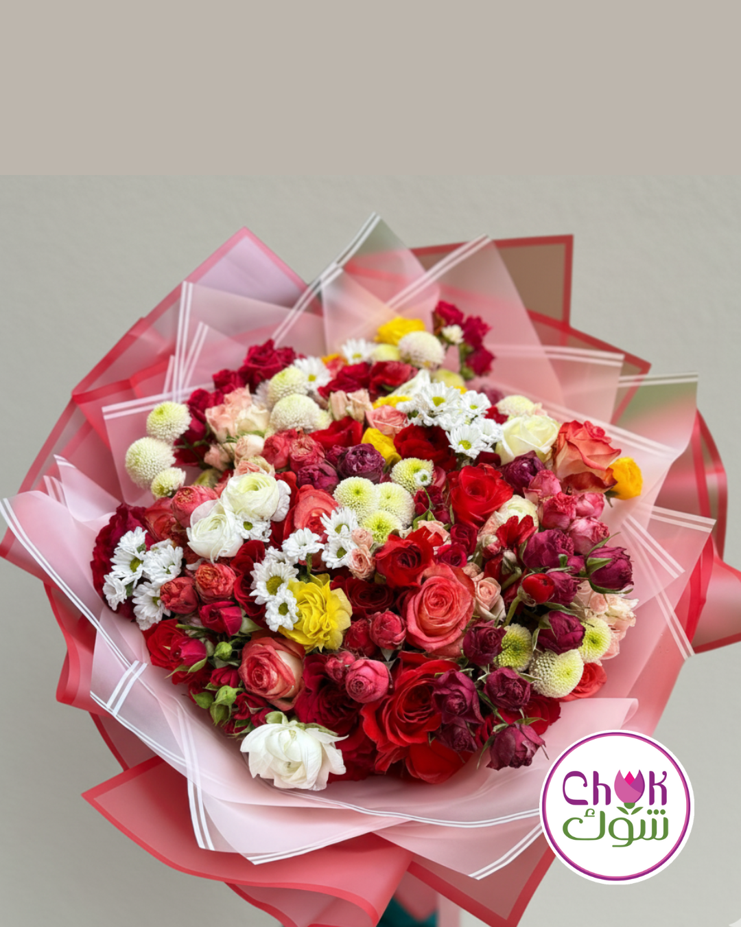 100 Vibrant Roses and mixed flowers