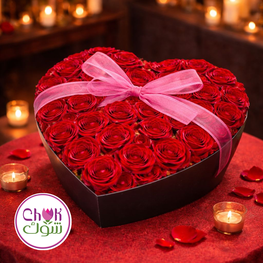 Valentine's Heart Shaped Cardboard box